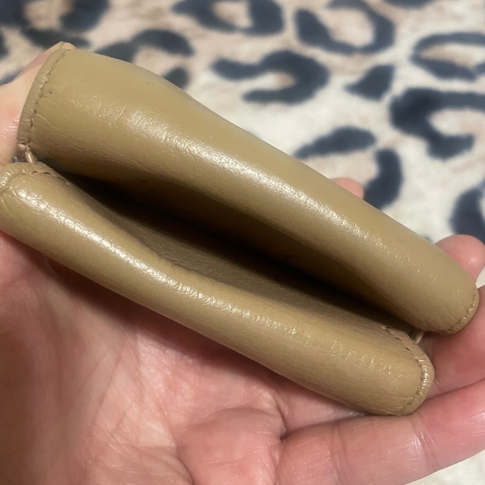 Balenciaga Beige Leather Mini Compact Wallet - Picture 8 of 14